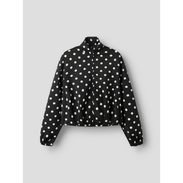 Name It - Sweat Jakke - Fonea Ballon - Black Beauty
