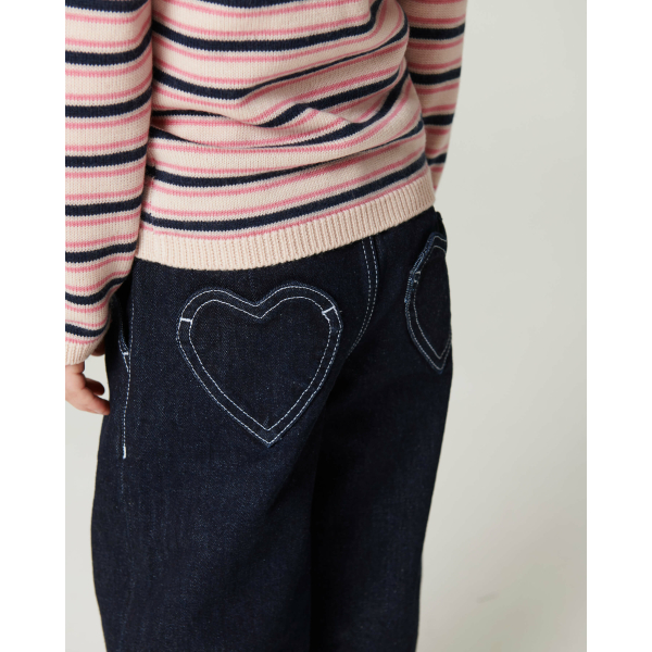 Copenhagen Colors - Ballon Buks m. hjertelommer - Raw Denim