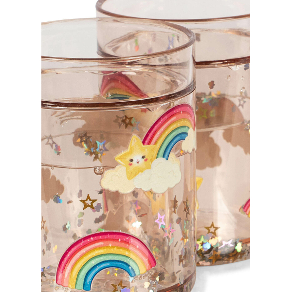 Konges Sløjd Rainbow glitter kop