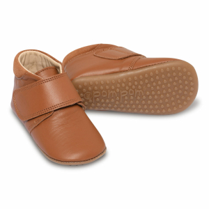 Pom Pom - Hjemmesko - Beginners Velcro - Camel