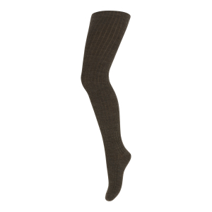 Mp Denmark - Strømpebuks - Uld - Rib - Brown Melange 351
