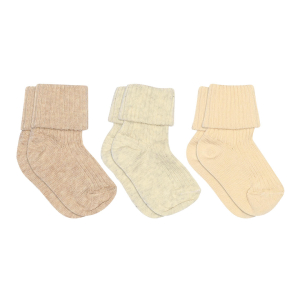 MP Denmark - 3-pak - Strømpe - Rib - Creme Melange