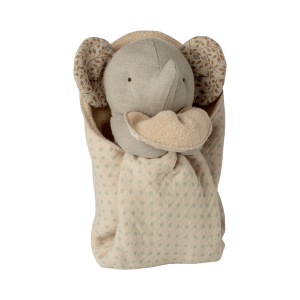 Maileg - Elefant med nusseklud - Lullaby Friends Bunny Mini - Iron Grey