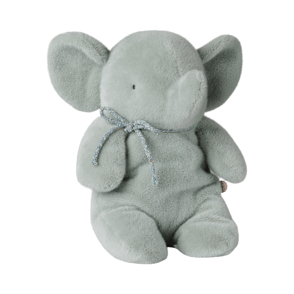 Maileg - Elefant Plys - Medium - Soft Mint