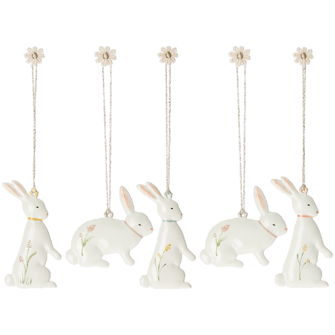 Maileg - Påskeophæng - Æske m. 5 stk - Bunny - Billede 2