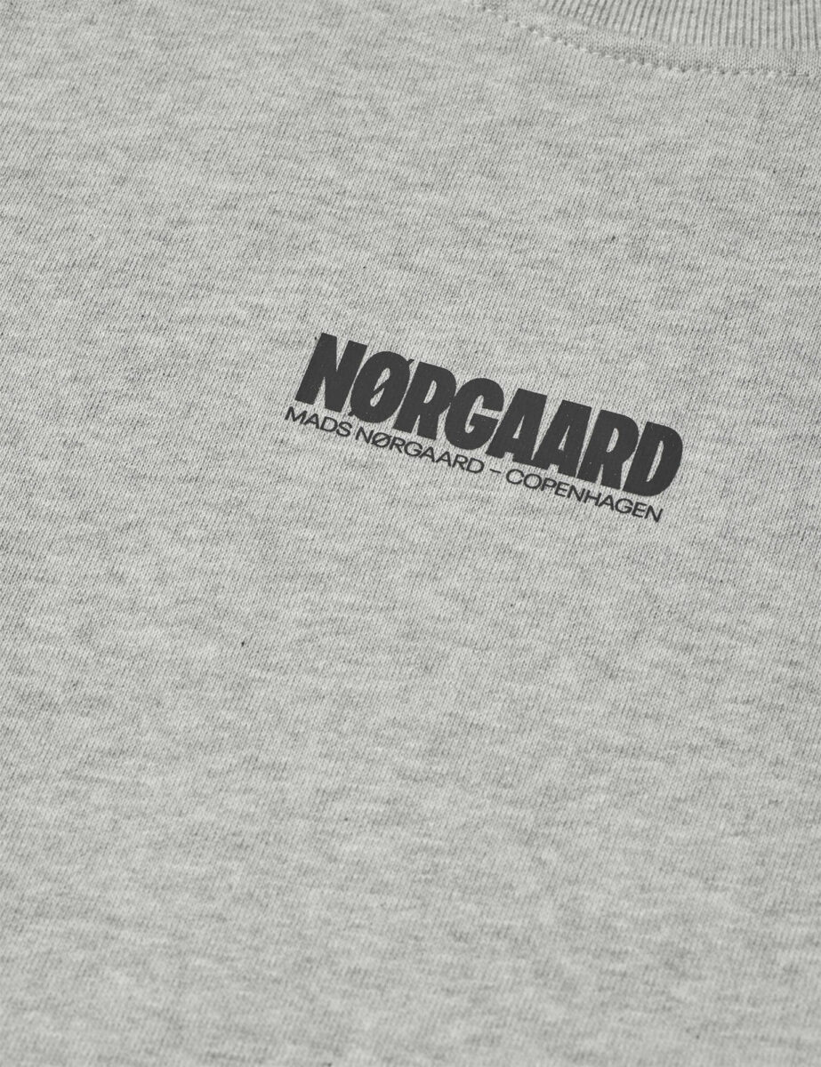 Mads Nørgaard - Sweatshirt - Solo - Grey Melange - Billede 3