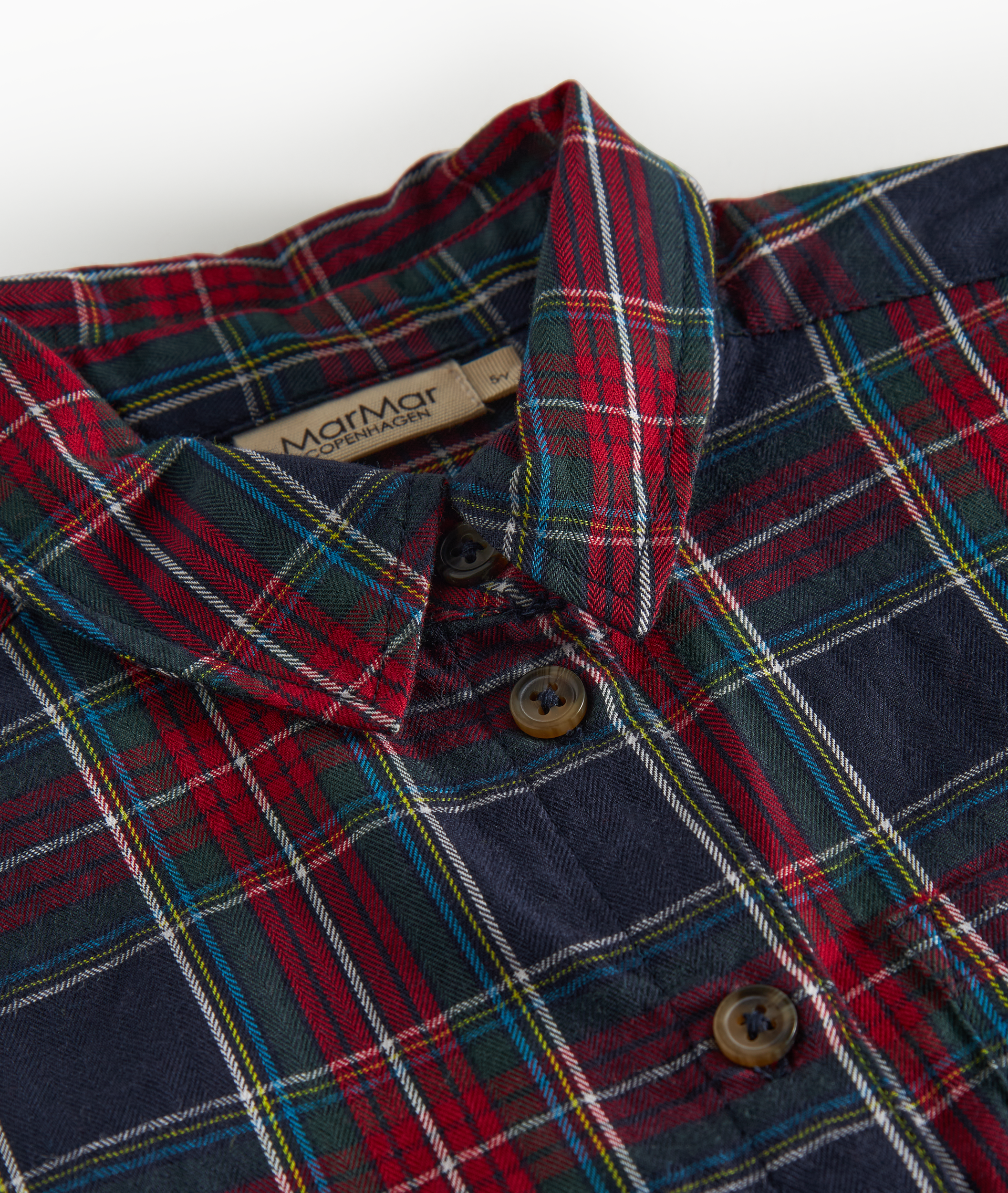 Marmar Copenhagen - Skjorte - Tommy - Pilot Navy Check - Billede 3