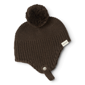 Marmar Copenhagen - Baby Strikhue - Aly Pompom - Dark Roast
