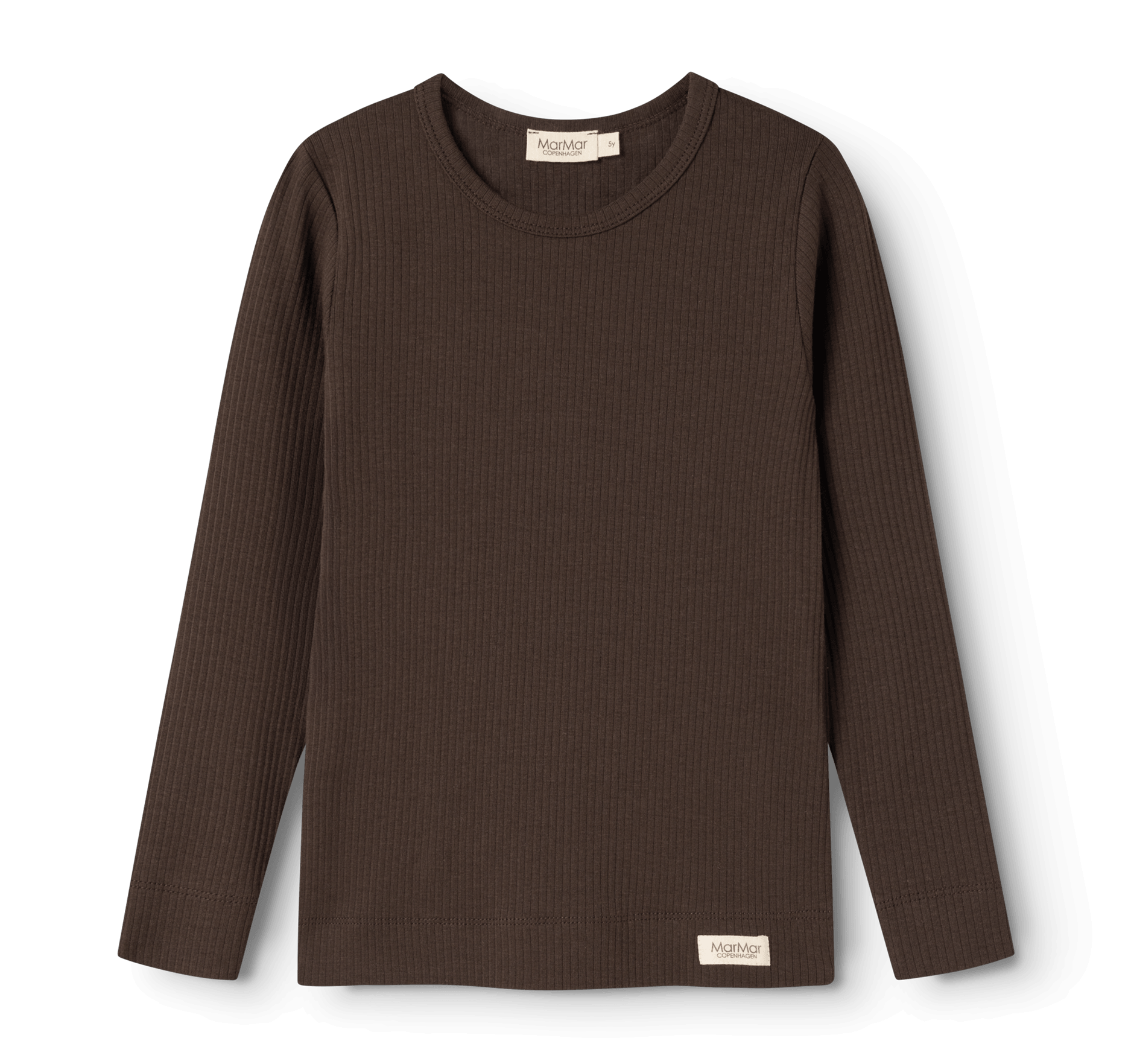 Marmar Copenhagen - Bluse - Rib - Dark Roast