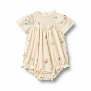 Wheat - Romper - Margit - Ivory Embroidery Flowers