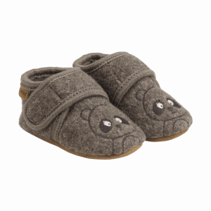 En Fant - Uld Hjemmesko - Panda - Chocolate Brown