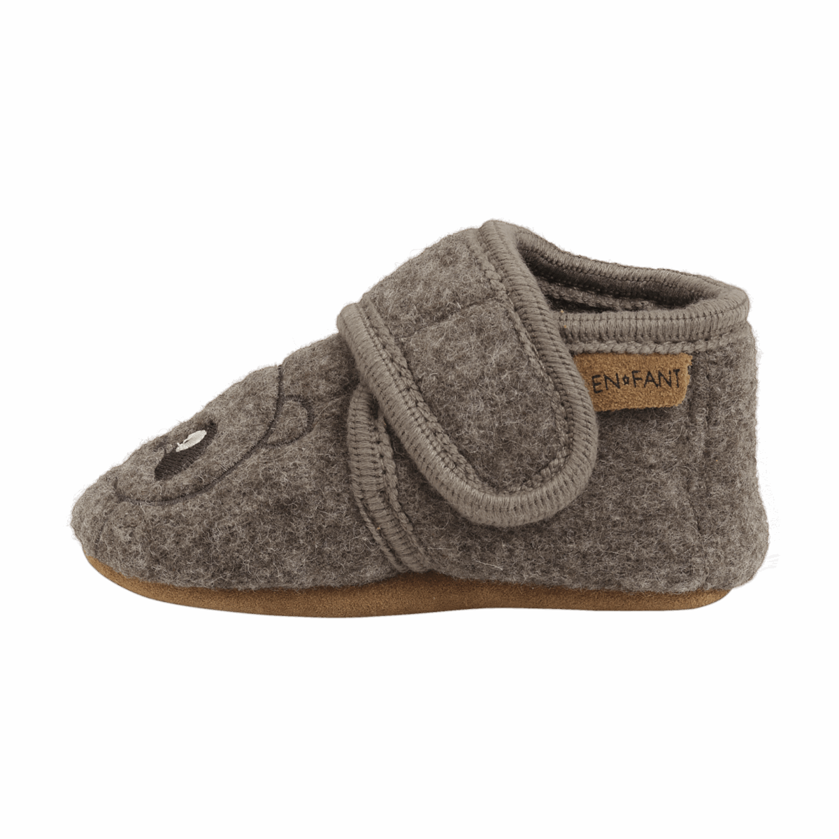 En Fant - Uld Hjemmesko - Panda - Chocolate Brown - Billede 2