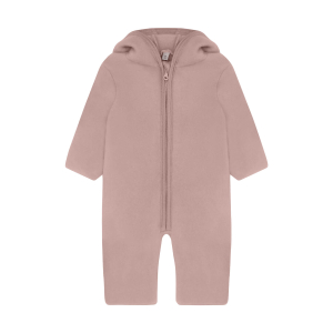 Huttelihut - Fleece Køredragt m. ører - Uld - Mahogany Rose