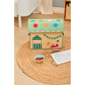 Rice - Opbevaringskurv - Fun Fair Mint - Medium