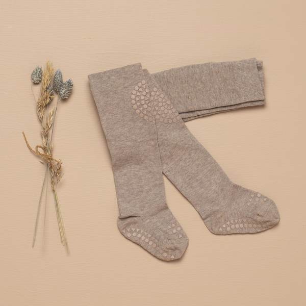 GoBabyGo - Kravle-strømpebukser - Sand - Billede 2