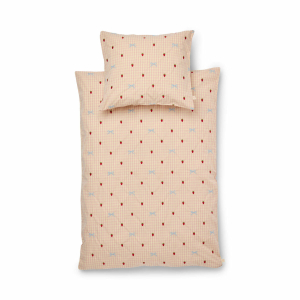 Flöss - Sengetøj - Voksen - Dolly Bow - Berry Bow Gingham