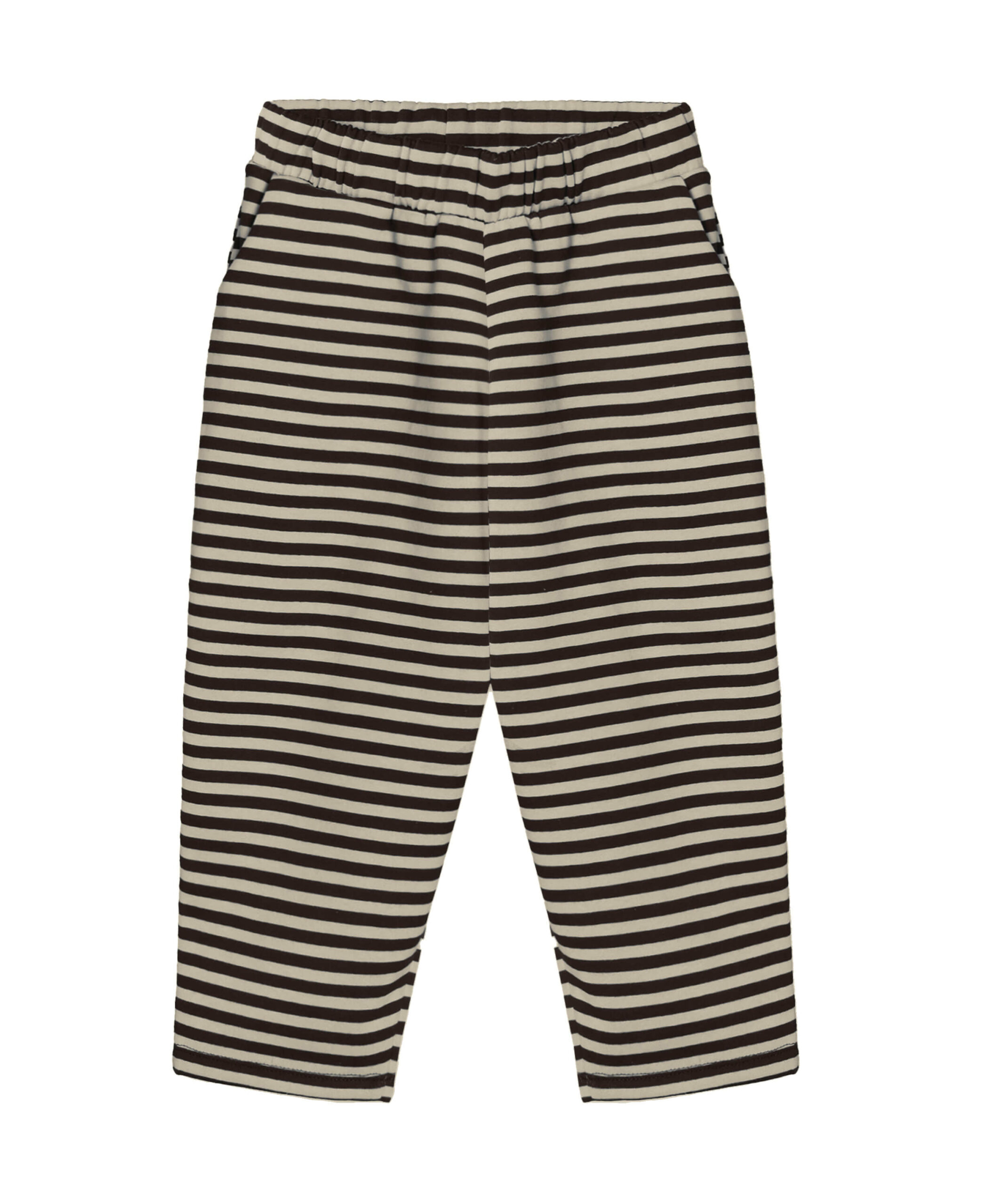 FLIINK - Sweatpants - Alvin Stripe - Coffee Bean Sandshell