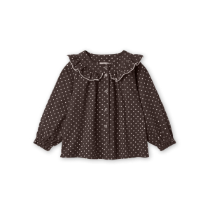 FLIINK - Skjorte Bluse - Dolly Dot - Coffee Bean Dot