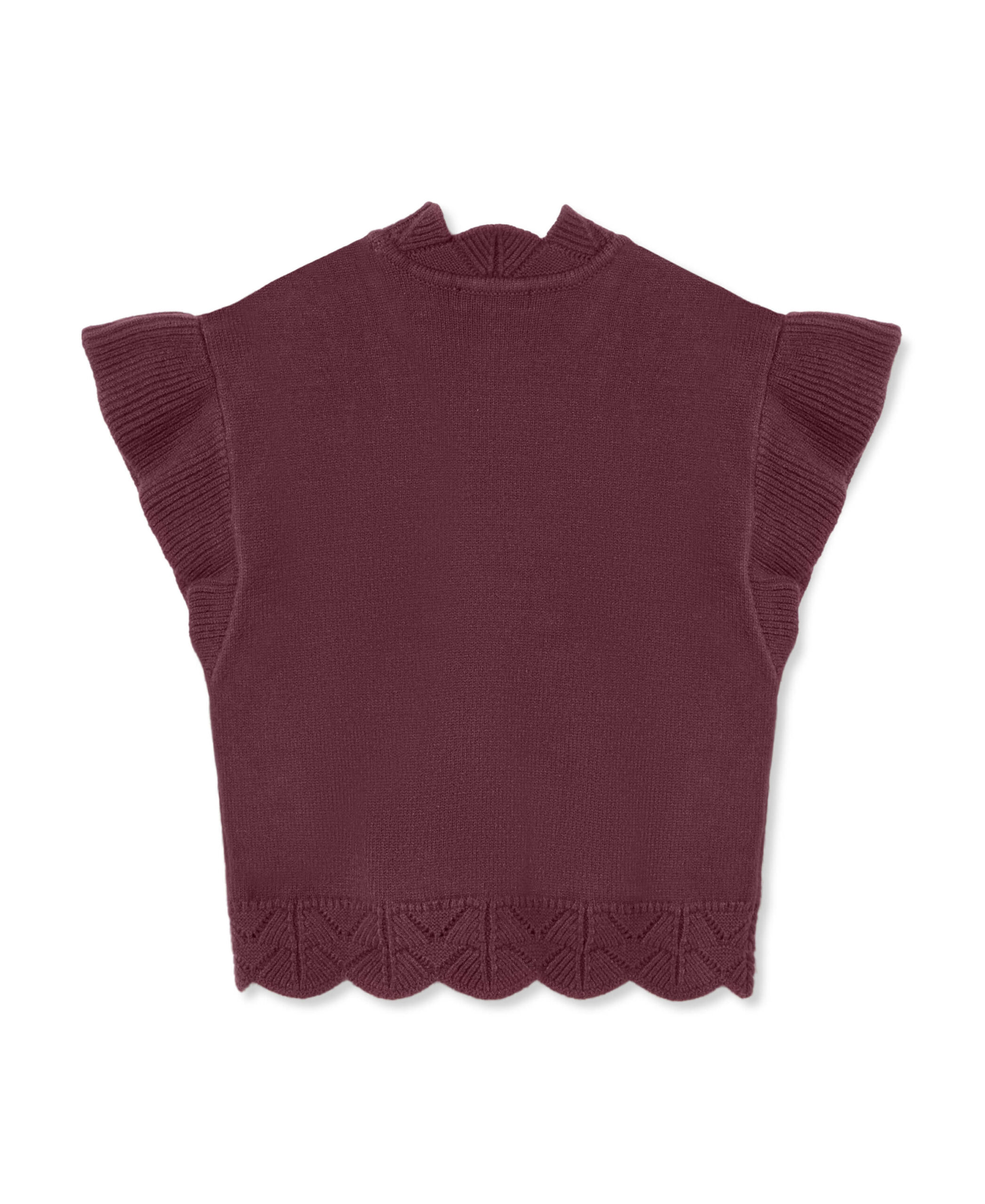 FLIINK - Strik Vest - Alilly - Burgundy - Billede 2