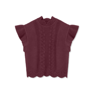 FLIINK - Strik Vest - Alilly - Burgundy