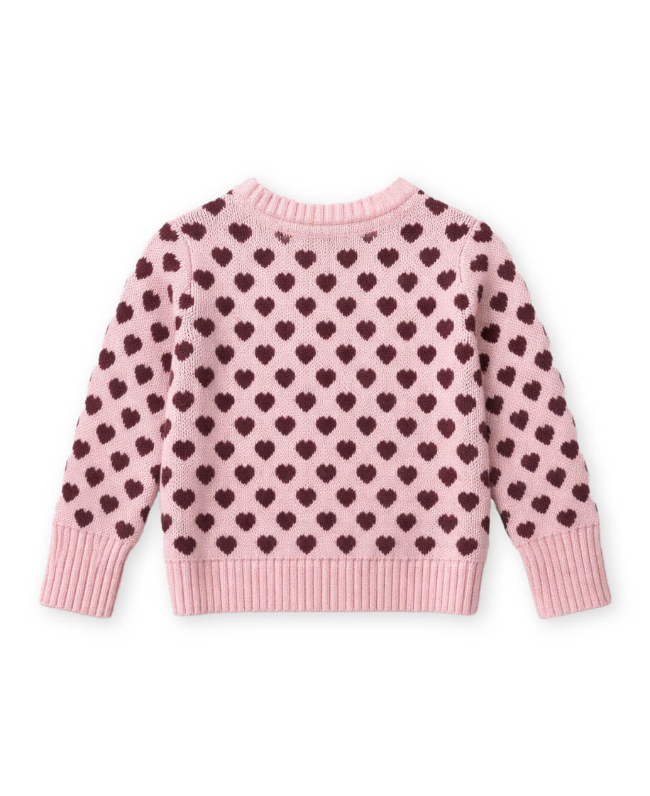 FLIINK - Strik - Janie Cashmere Heart - Smoke Rose Burgundy - Billede 4