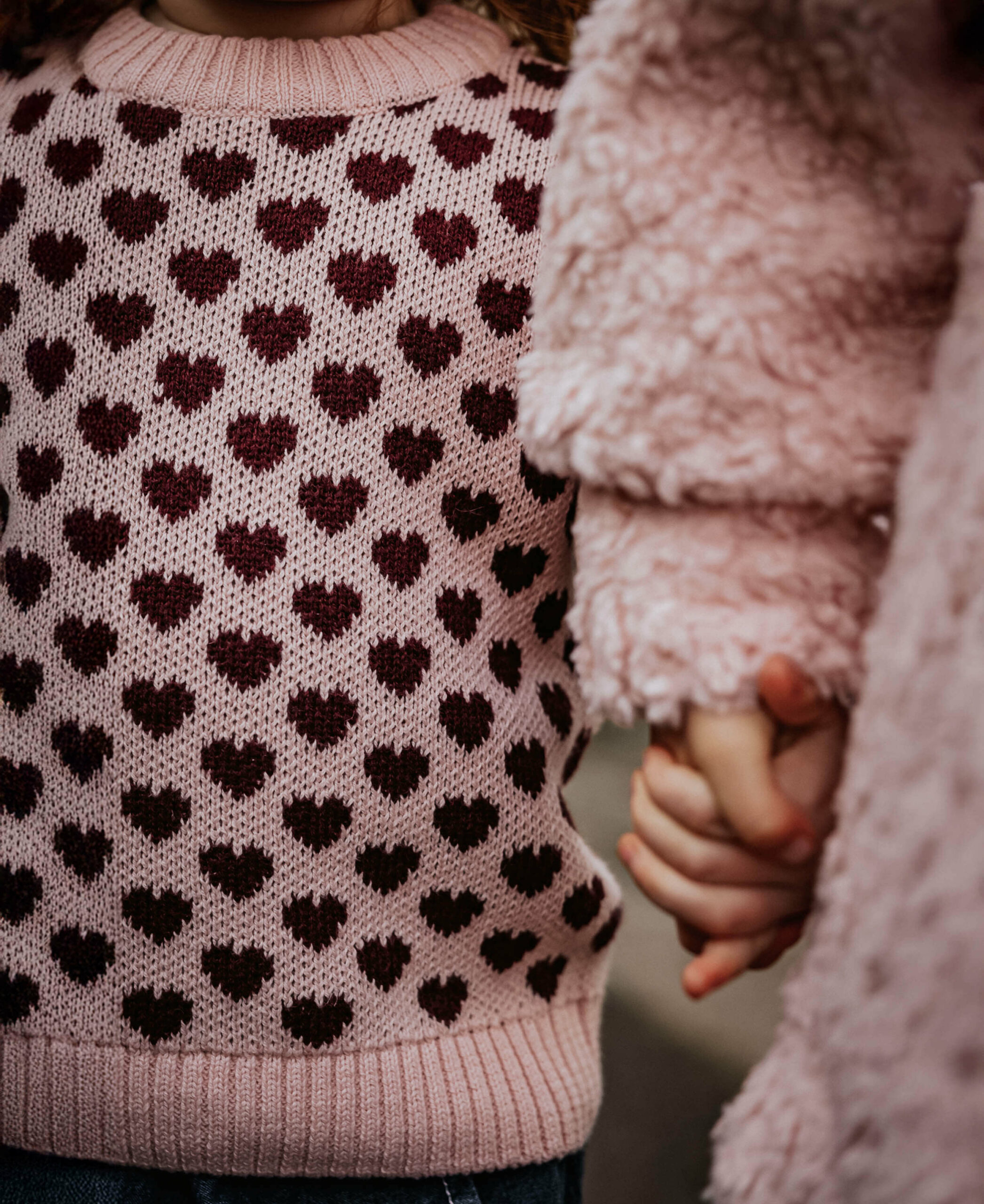 FLIINK - Strik - Janie Cashmere Heart - Smoke Rose Burgundy - Billede 3