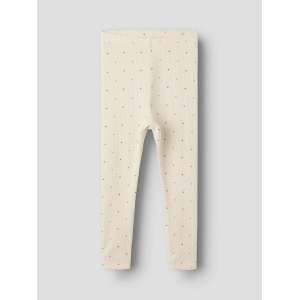 Lil´Atelier - Leggings - Rib - Gago - Turtledove Dot