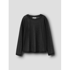 Name It - Mesh Bluse - Rophelia - Black