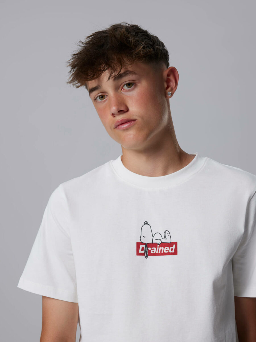 LMTD - T-shirt - Affy Snoopy - White Alyssum - Billede 4