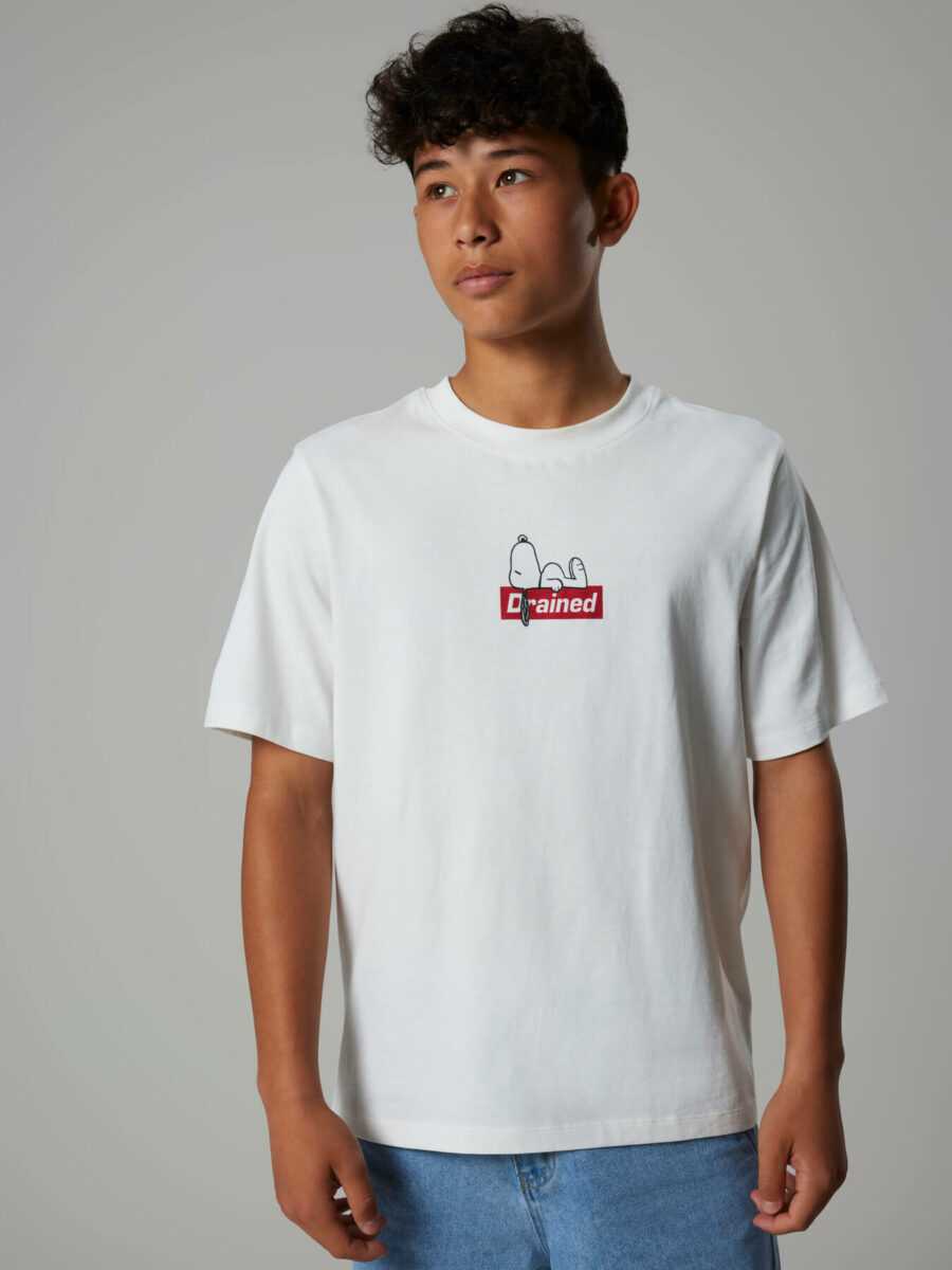 LMTD - T-shirt - Affy Snoopy - White Alyssum