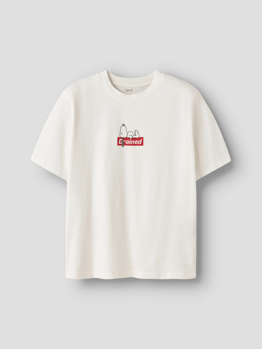 LMTD - T-shirt - Affy Snoopy - White Alyssum - Billede 2