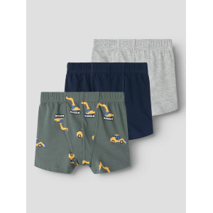 Name It - 3-pak - Tights - Excavator - Urban Chic Grey Melange Dark Sapphire