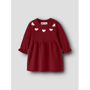Name It - Strik kjole - Baby - Risse - Red Dahlia