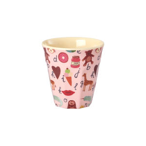 Rice - Melamin kop - Pink ABC
