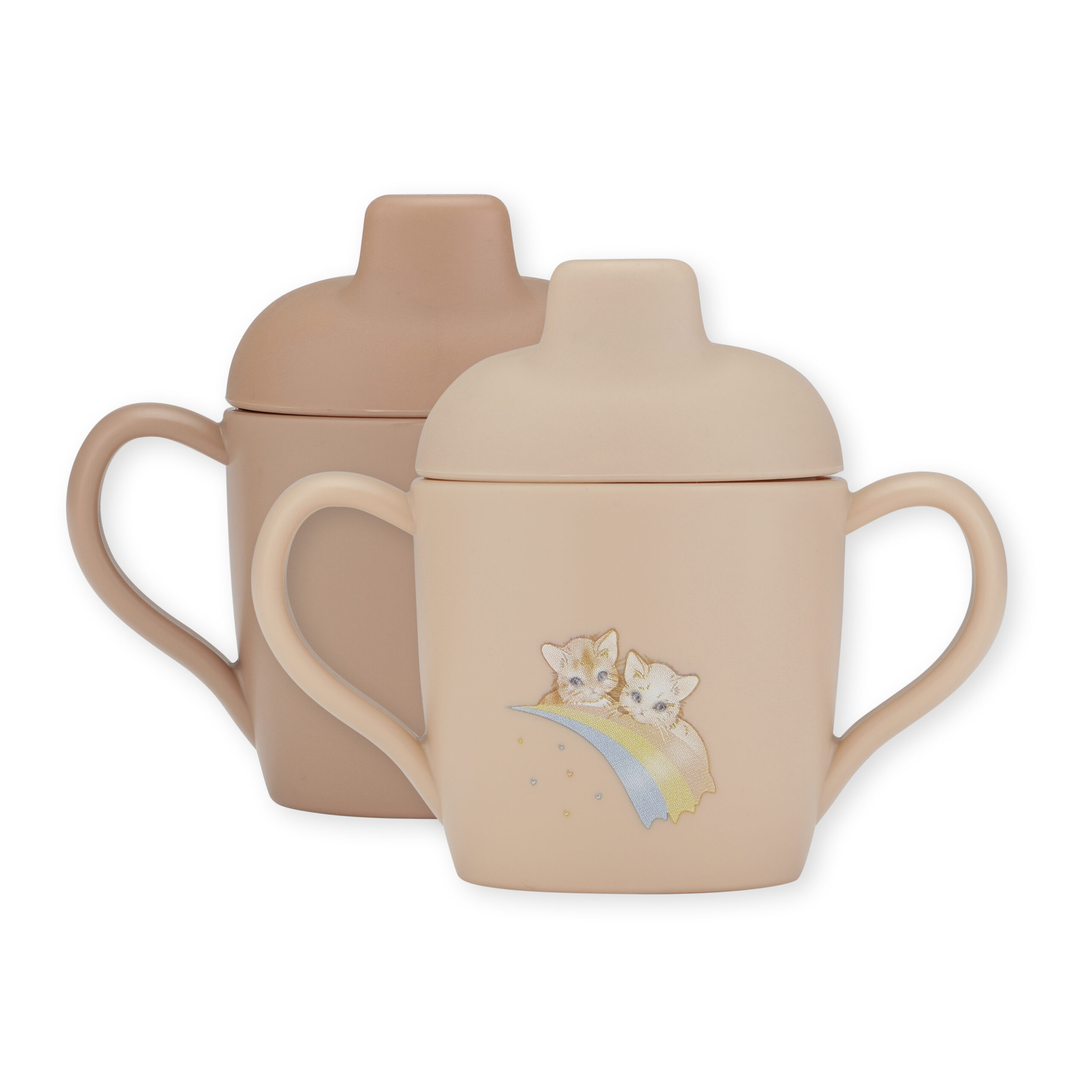 Konges Sløjd - Tudekop - 2-pak - Sippy Cup - Rainbow Kitty