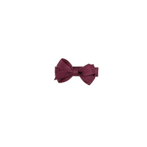 By Stær - Hårklips - Sløjfe 4,5 cm. - Bordeaux