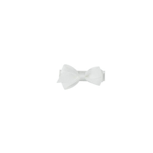By Stær – Hårklips – Sløjfe 4,5 cm. – Hvid