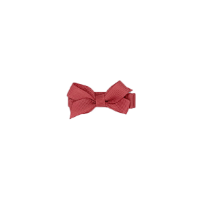 By Stær – Hårklips – Sløjfe 4,5 cm. – Støvet rød