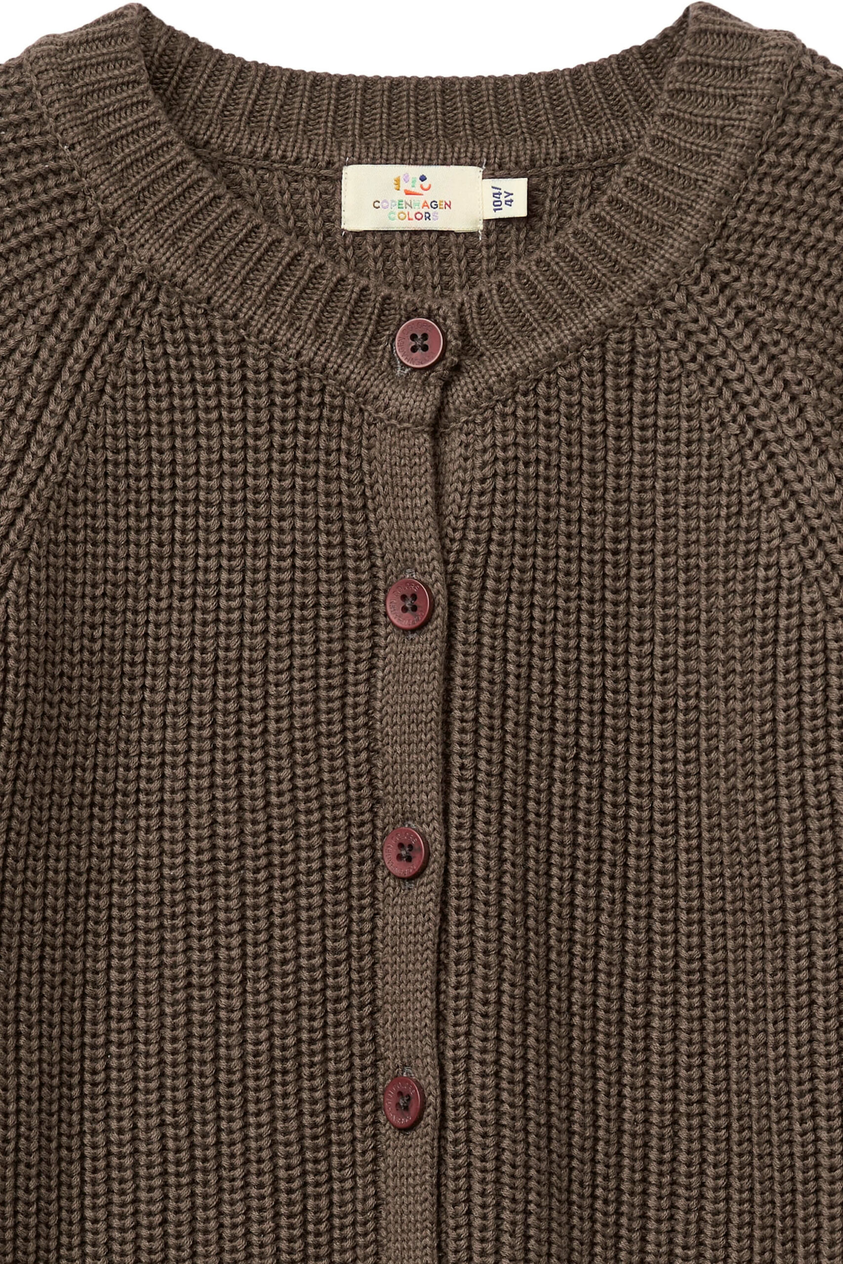 Copenhagen Colors - Strik cardigan - Dark Brown - Billede 2