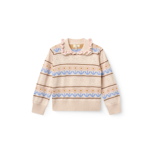 Copenhagen Colors - Strik med krave - Beige Combi