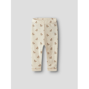 Lil' Atelier - Leggings - Uld Modal - Nalu - Turtledove Flower