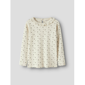 Lil' Atelier - Bluse - Lago - Turtledove Blue Flower