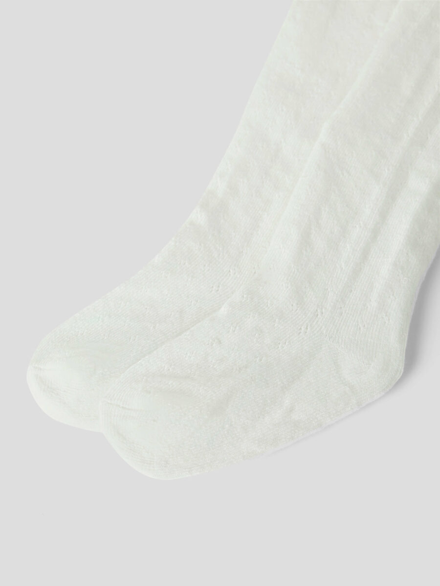 Lil' Atelier - Strømpebuks - Ilso Pointelle - Coconut Milk - Billede 2