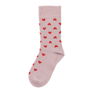 Minipop - Strømpe - Heart - Rose