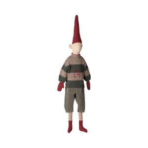 Maileg - Pixy Nisse - Str. 6 - Dreng Strikket Sweater og bukser
