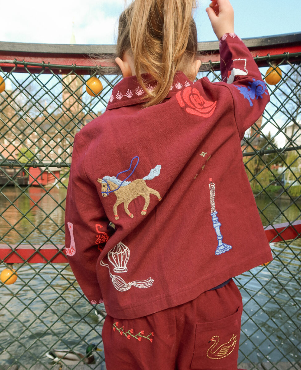 Sissel Edelbo Mini – Jakke – Oda – Burgundy - Billede 4