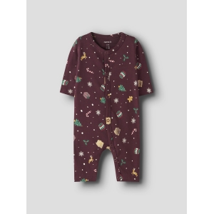Name It - Julenattøj - Heldragt - Vismas - Burgundy Xmas AOP