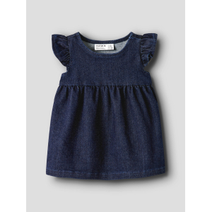 Name It - Kjole - Ember - Dark Blue Denim Glitter
