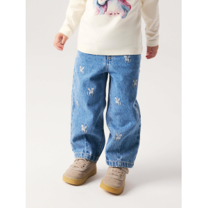 Name It – Jeans – Bella Barrel – Medium Blue Denim Unicorn