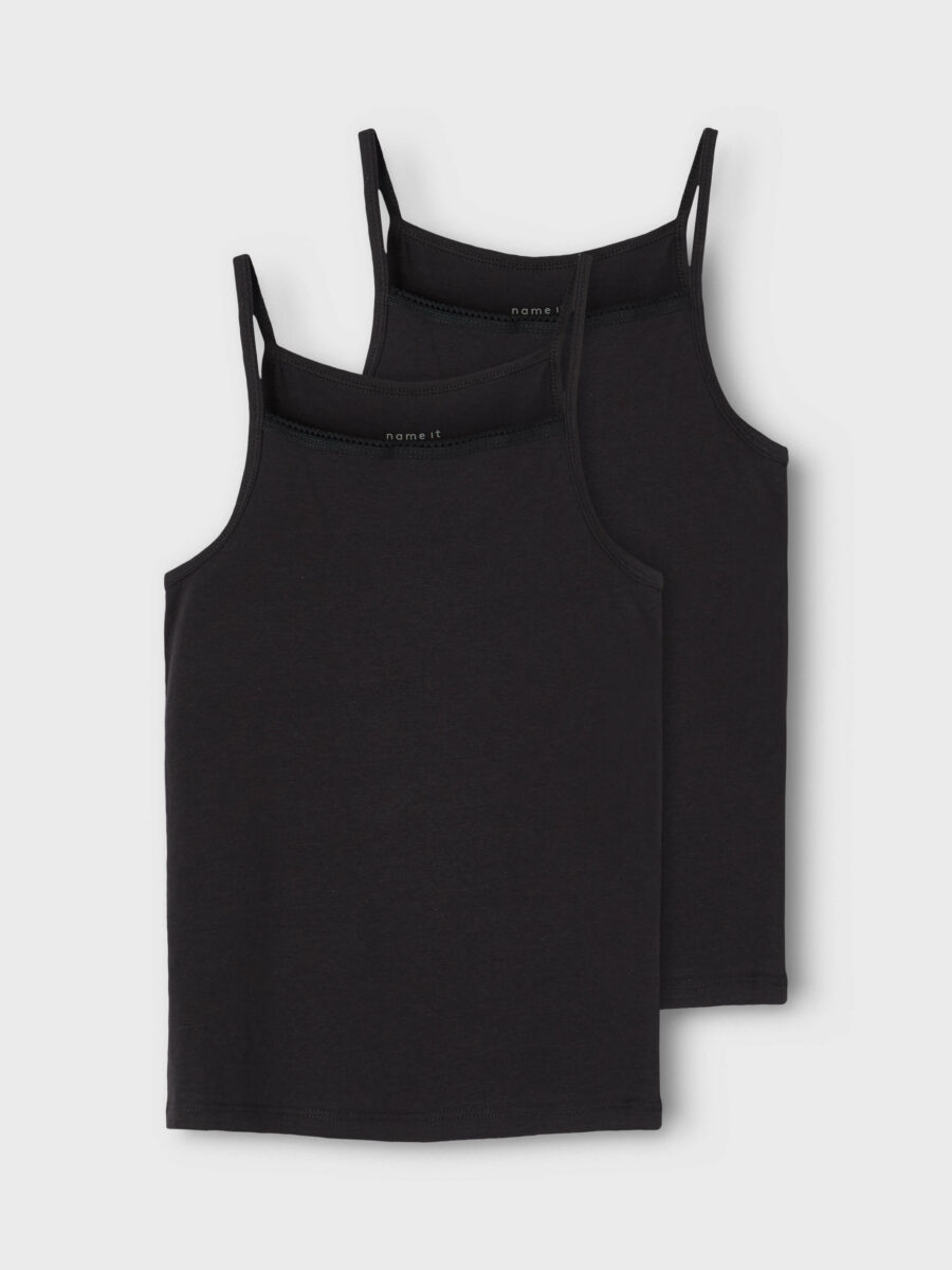 Name It - 2-pak - Strop Top - Black